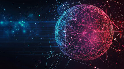 abstract glowing sphere