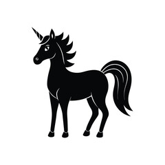 Obraz premium horse silhouette vector illustration