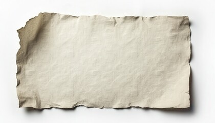 Obraz premium Elderly Paper Texture on a Simple White Background