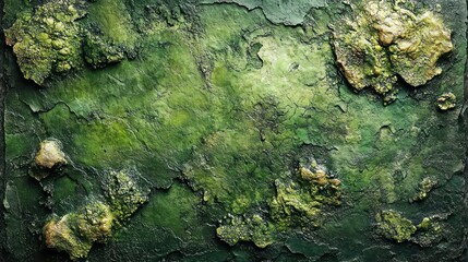 Green textured stone background, swampy design, art, decor