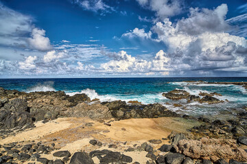 Arikok National Park rocks and sea