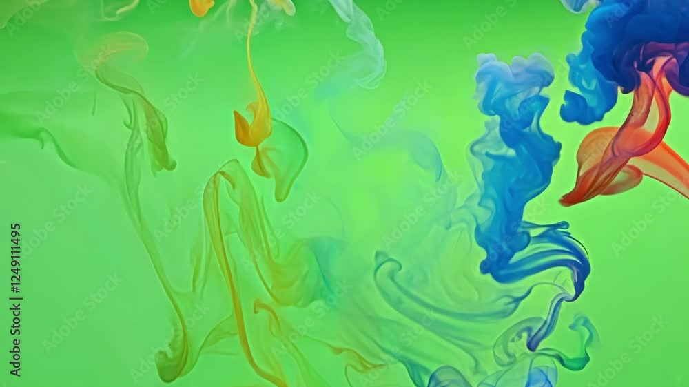 Poster vibrant trails of vapor stream together creating an abstract visual texture that captures movement a