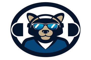 . The dog has a bold expression