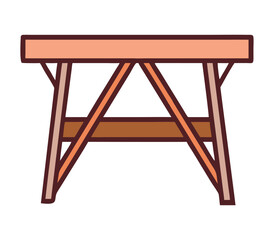 Rustic wooden table home furniture