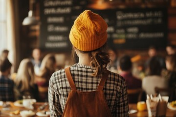 A project manager presenting an agile methodology training module