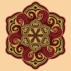 Abstract vintage mandala