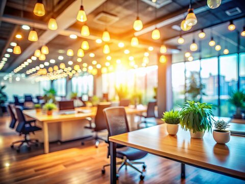 Modern Office Blurred Background - Perfect LinkedIn Portrait Photo