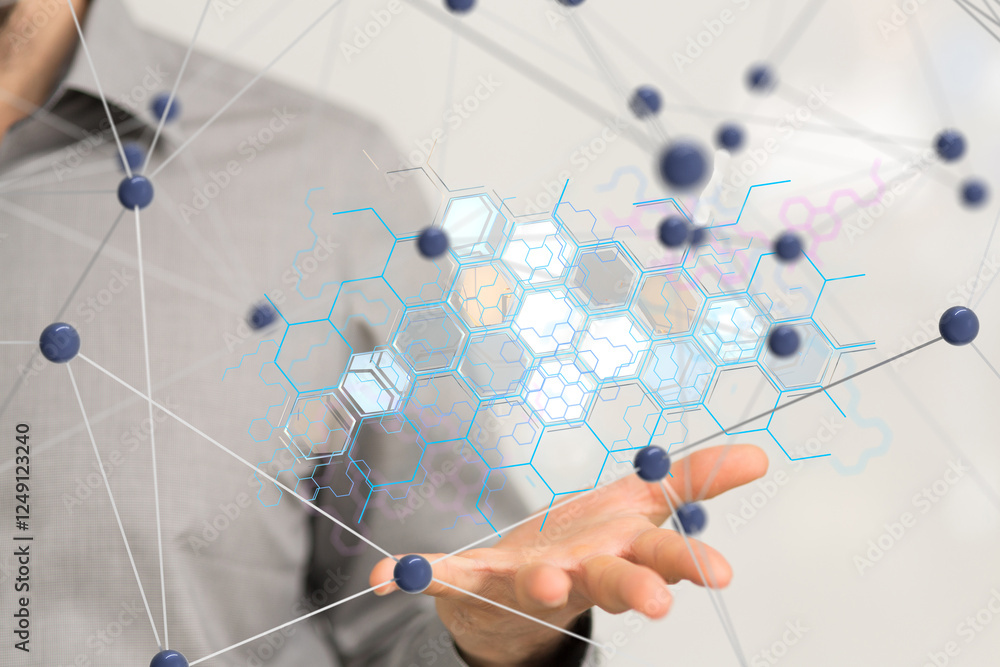 Fototapete 2d rendering Cloud computing, Cloud Computing Concept