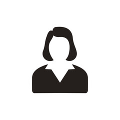 woman User icon. profile, avatar, Person Profile, User silhouette isolated on transparent background, icon for app or web site, user PNG