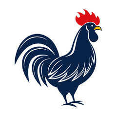 Elegant Rooster Vector Illustration with Smooth Layers.