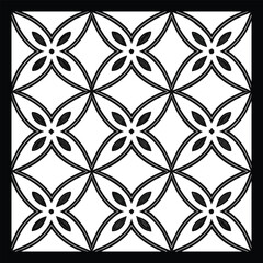 Vector ethnic pattern with symmetrical elements. Repeating geometric tiles from striped elements.Monochrome texture.Black and white pattern for wallpapers and backgrounds
Decorative ethnic ornament fo