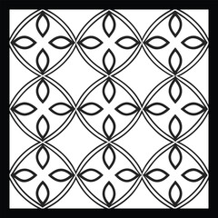 Vector ethnic pattern with symmetrical elements. Repeating geometric tiles from striped elements.Monochrome texture.Black and white pattern for wallpapers and backgrounds
Decorative ethnic ornament fo