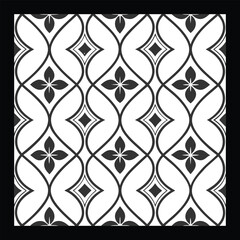 Vector ethnic pattern with symmetrical elements. Repeating geometric tiles from striped elements.Monochrome texture.Black and white pattern for wallpapers and backgrounds
Decorative ethnic ornament fo