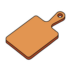 Kitchen Essentials Wooden Cutting Board Icon
