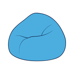 Cozy Bean Bag Chair Icon for Home Decor