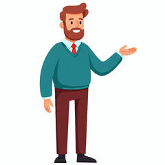 Fototapeta premium Friendly Businessman Presentation