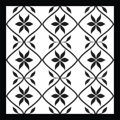 Vector ethnic pattern with symmetrical elements. Repeating geometric tiles from striped elements.Monochrome texture.Black and white pattern for wallpapers and backgrounds
Decorative ethnic ornament fo