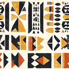 Carpet or tile patterns for interior decoration