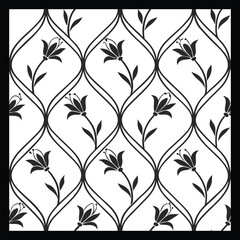 Vector ethnic pattern with symmetrical elements. Repeating geometric tiles from striped elements.Monochrome texture.Black and white pattern for wallpapers and backgrounds
Decorative ethnic ornament fo