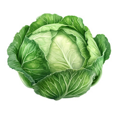 Obraz premium cabbage isolated on white background