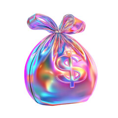 a 3d bag of money