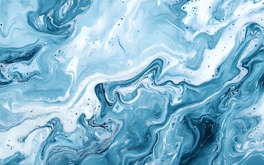 Abstract blue and white background with a wavy texture for design. Soft and gentle curves of the water surface. Shiny, glossy, and delicate pattern.