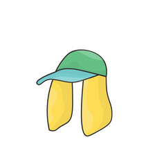 simple icon fishing equipment illustration