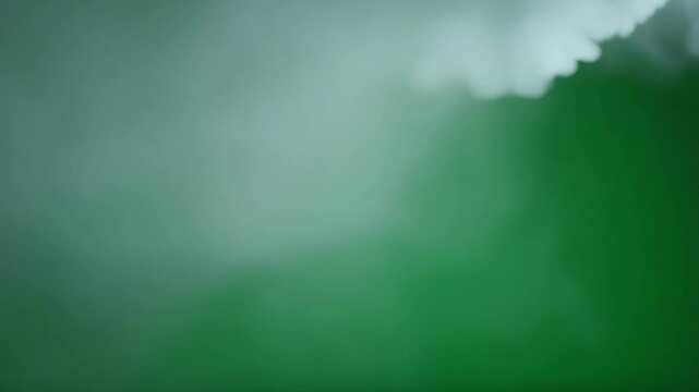 Intermittent bursts of brightness illuminate sections of the haze enhancing depth and intrigue. Green screen chromakey