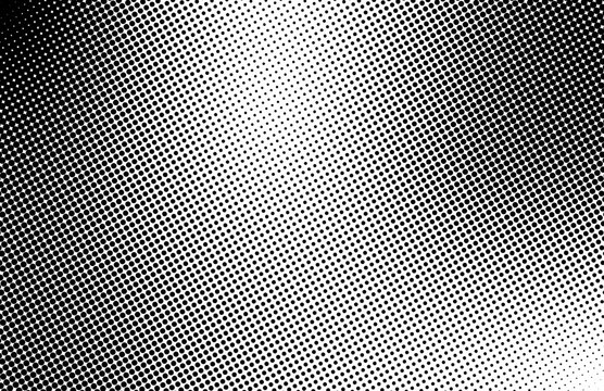 Fondo de patr&oacute;n semitono abstracto de puntos en blanco y negro estilo comics.