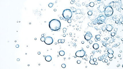 Dynamic water splash, bubbles, ripples, underwater light rays and tranquil ocean views