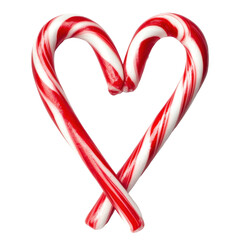 Fototapeta premium Candy cane in heart shape 