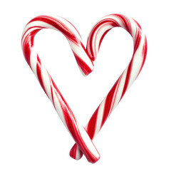 Fototapeta premium Candy cane in heart shape 