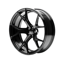 A sleek alloy car rim