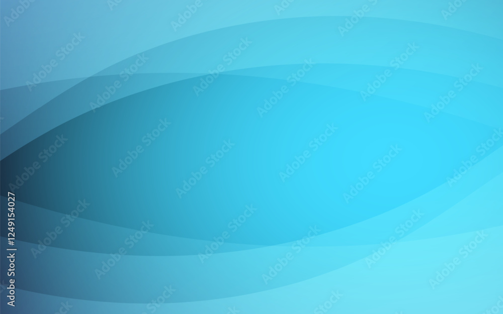 Poster blue abstract gradient wave background light color curve