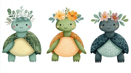 Watercolor Animal Art for Home Decor, Watercolor Art for Nursery and Kids Rooms, Boho and Nature-Inspired Art, 