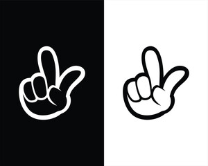 Cartoon Hand Gesture Vector Set. Comic Style Hand Signs. Vector illustration.