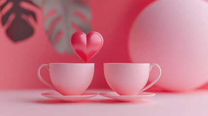 Fototapeta premium Valentine's Day romantic ideas decorations gifts crafts background wallpaper backdrop