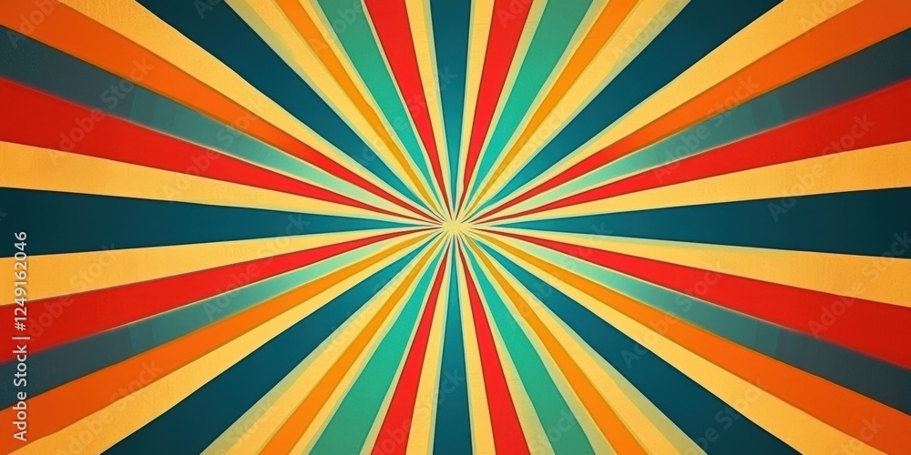 Poster colorful vector background with rays of light in a flat style perfect for design projects and creati
