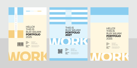 colorful portfolio cover