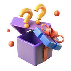 surprise gift box mystery box gift box png transparent ba ckground