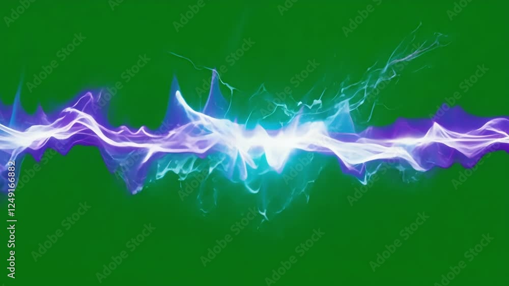 Poster jagged streams of glowing plasma surge outward resembling electric currents extending into the void.