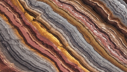 Abstract Stone Texture: A mesmerizing, close-up photograph showcasing the intricate veins and layers of colorful, natural stone, capturing the beauty and complexity of nature's abstract artistry.
