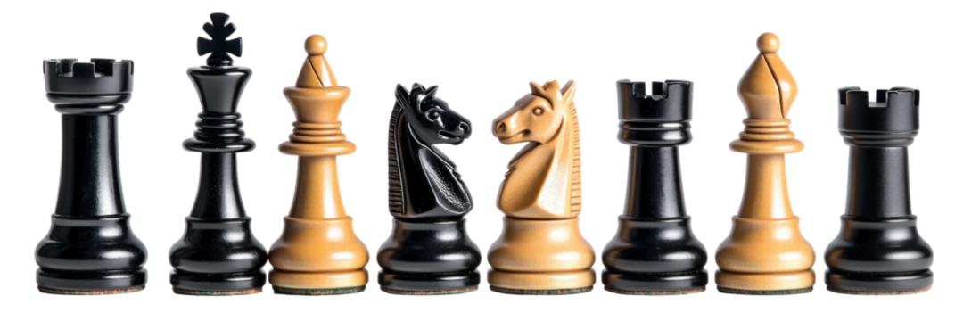 A set of chess pieces 
