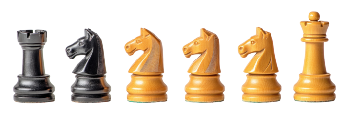 A set of chess pieces 