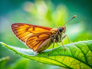 Fototapeta premium Silkworm Moth (Bombyx mori) Butterfly Sketch, Isolated White Background - High-Resolution Stock Photo