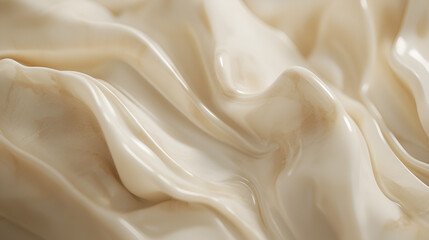 Obraz premium Creamy, swirling texture. Subtle beige tones create a luxurious, smooth appearance.
