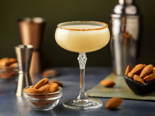 Amaretto sour cocktail