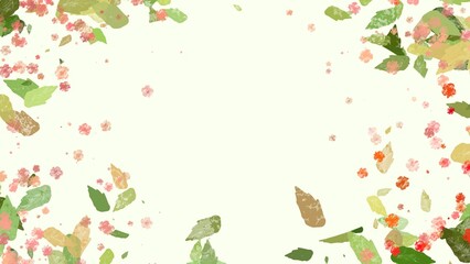 abstract floral background with flowers