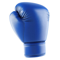blue boxing gloves isolated