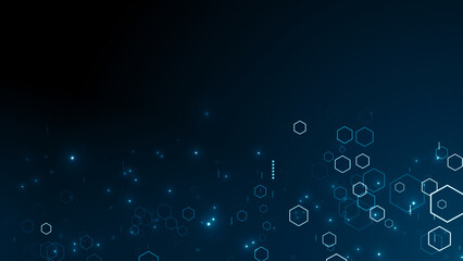 Hexagonal Harmony Digital Technology Background